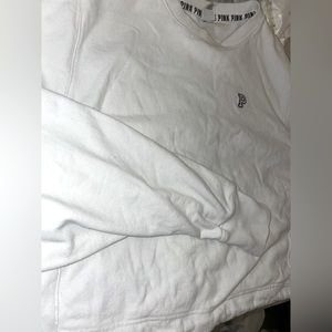 PINK brand , white sweater